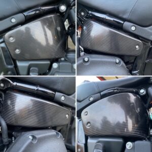 RACE CARBON SIDE PANELS SOFTAIL M8 2018 UP RACING FINISH