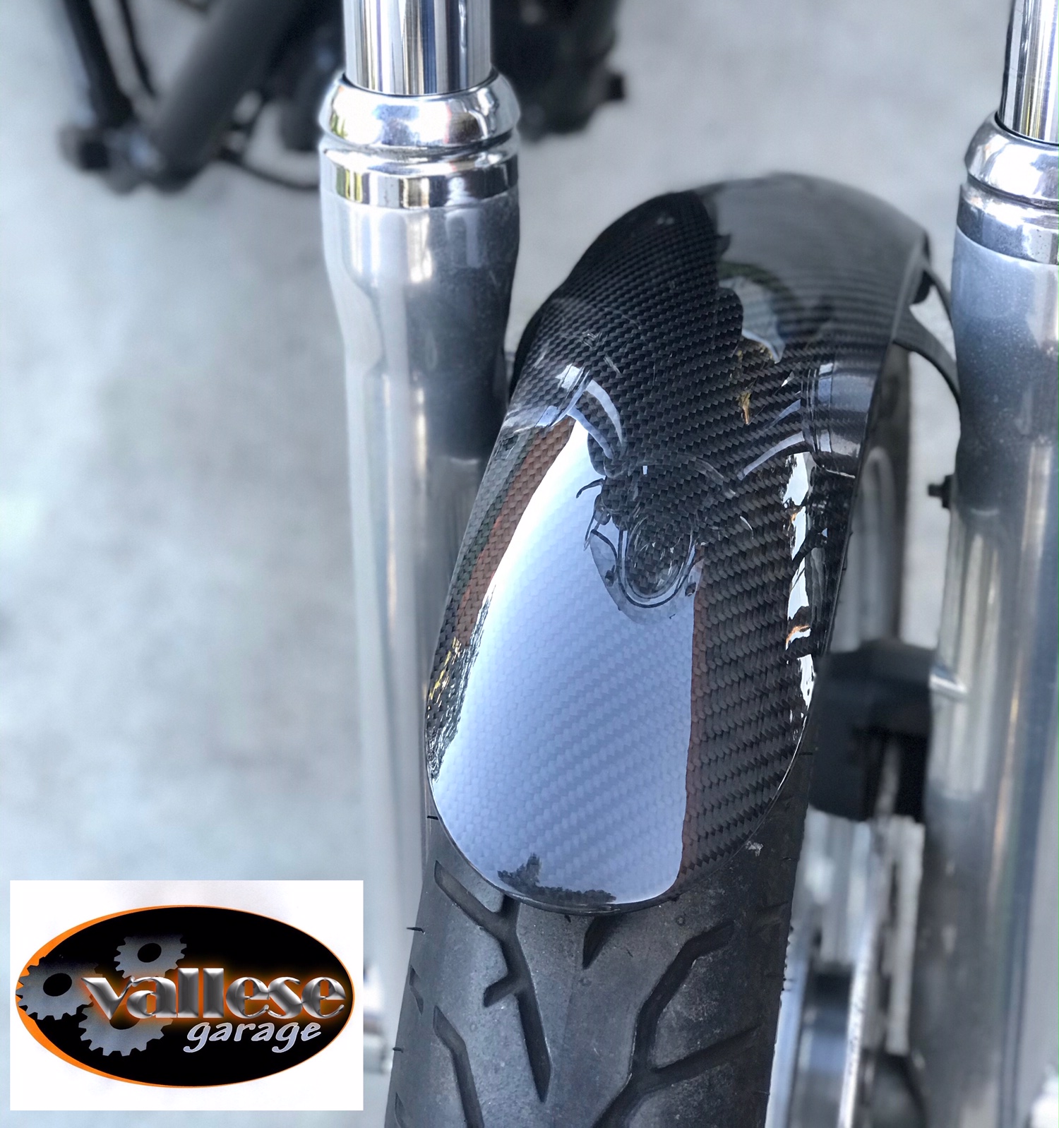 FULL CARBON FRONT FENDER LIGHT VERSION DYNA 0617