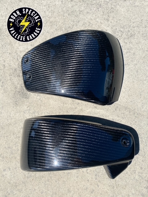 FULL CARBON SIDE PANELS SOFTAIL M8 2018 UP GLOSSY PAINTED - immagine 5
