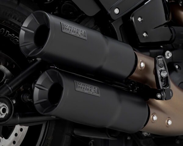 TERMINALI VANCE & HINES HI-OUTPUT BLACK PER FXFB-FXFBS FAT BOB 18-20 - immagine 2
