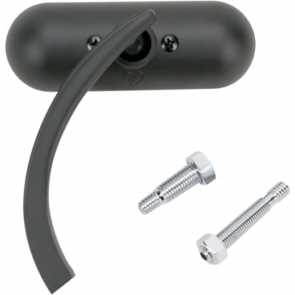 Specchio Mini Oval nero Arlen Ness SINISTRO