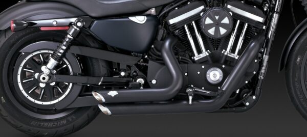 Vance & Hines 2-2 Shortshots Black per Sportster XLH 2014-20