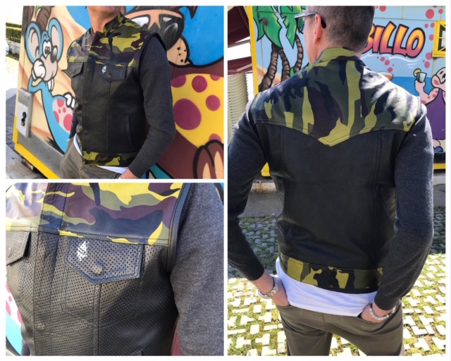 Camo-Black Vest Vallese Garage by Trampoloco ULTIMA TAGLIA SOLO M