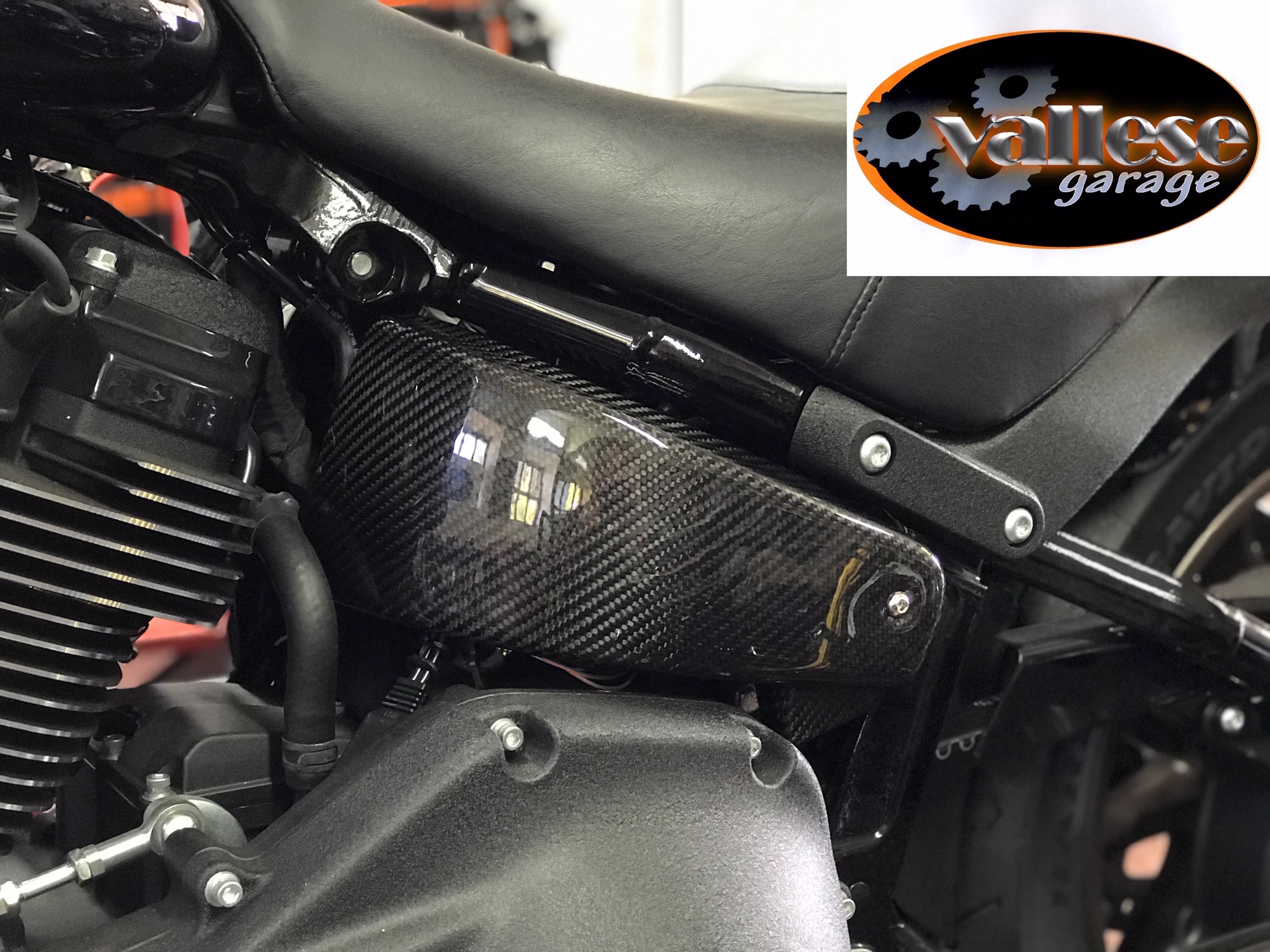 FULL CARBON SIDE PANELS SOFTAIL M8 2018 UP GLOSSY PAINTED - immagine 3