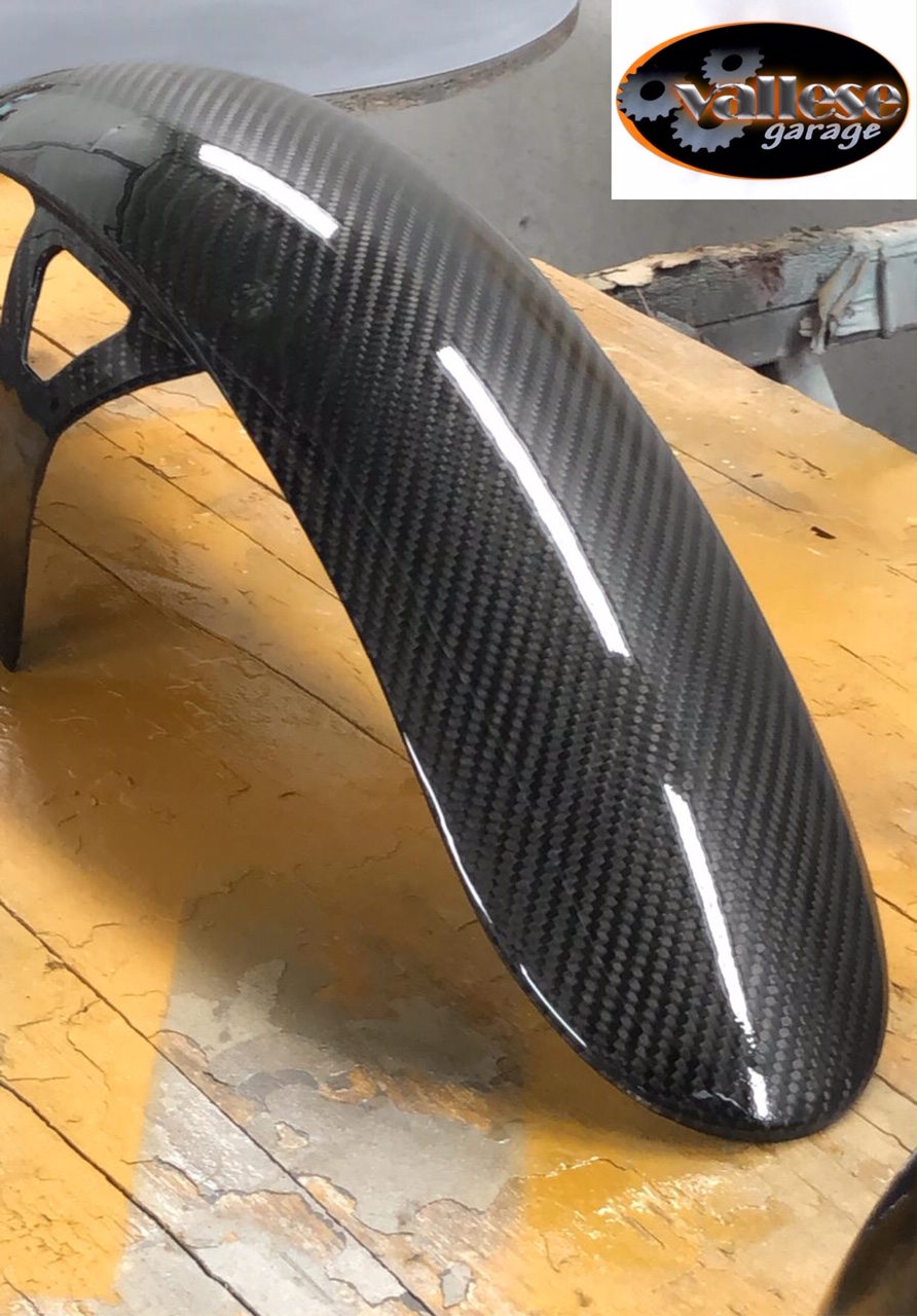 FULL CARBON FRONT FENDER LIGHT VERSION,LOW RIDER, STREET BOB, SOFTAIL STANDARD 2018UP - immagine 5