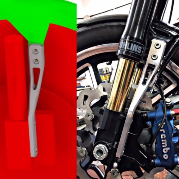 Kit supporti Parafango ant. Dyna 06-up per forcelle Ohlins FG 424-324