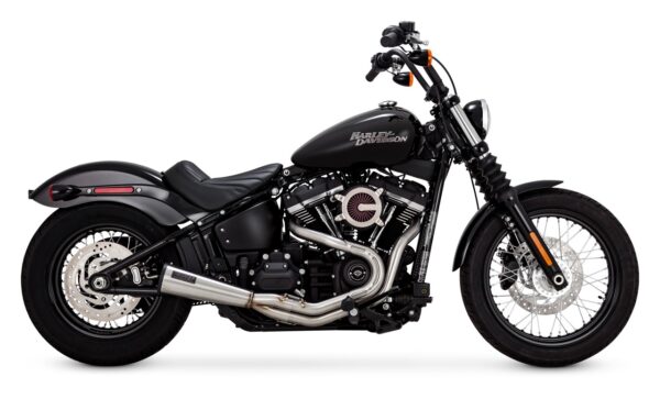 VANCE & HINES, STAINLESS 2-1 UPSWEEP EXHAUST SOFTAIL M8 2018 UP - immagine 2