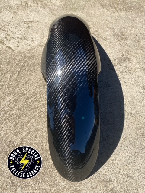 RACE CARBON FRONT FENDER SOFTAIL M8 REINFORCED Transparent glossy finish - immagine 3
