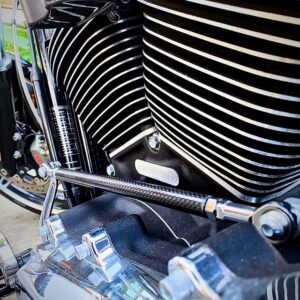 Carbon Shift Rod Baggers 86-21,Softail 86-17,Softail M8 and Dyna with forward control
