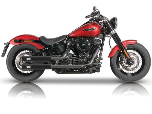 V-PERFORMANCE EURO 5 Double Slip-On Muffler Set Endcap Style Double Ring Black Ceramic Coated