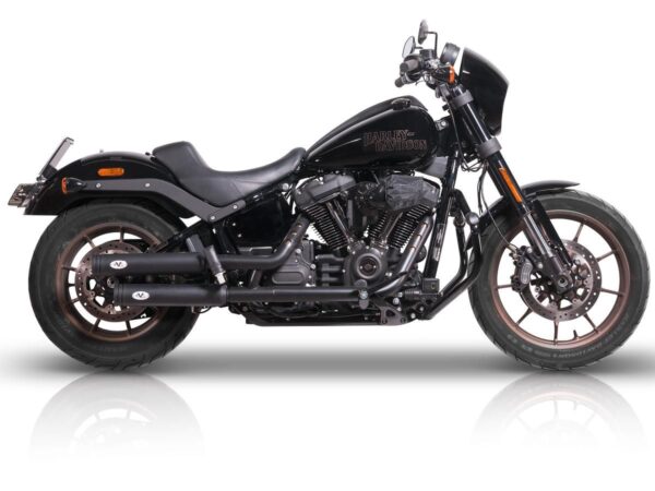 V-PERFORMANCE EURO 5 Double Slip-On Muffler Set Endcap Style Double Ring Black Ceramic Coated