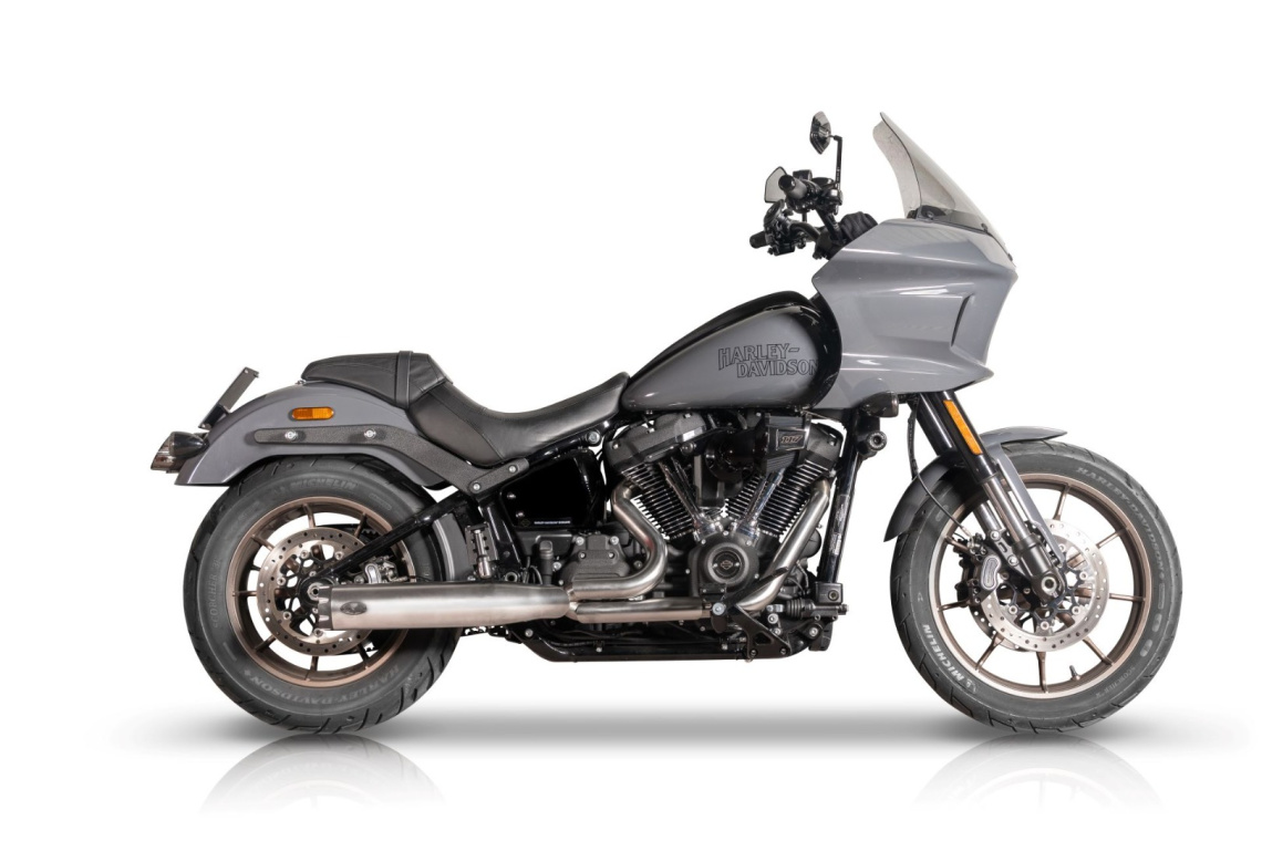 Scarico completo omologato E5 per softail 2021-up by V Performance Grezzo