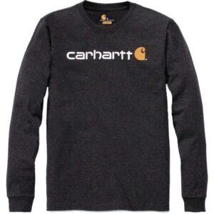 Felpa CARHARTT Relaxed Fit Heavyweight Long Sleeve Logo Graphic Shirt Carbon Heather tgl m