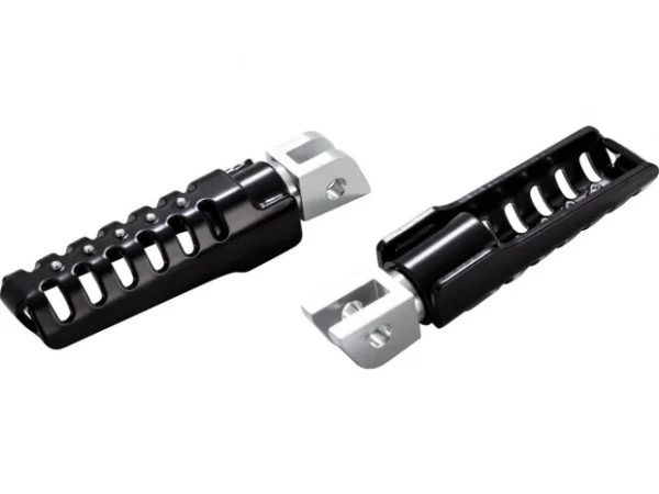 Pedane Razorback Footpegs Gloss Black, Powder Coated softail m8 post