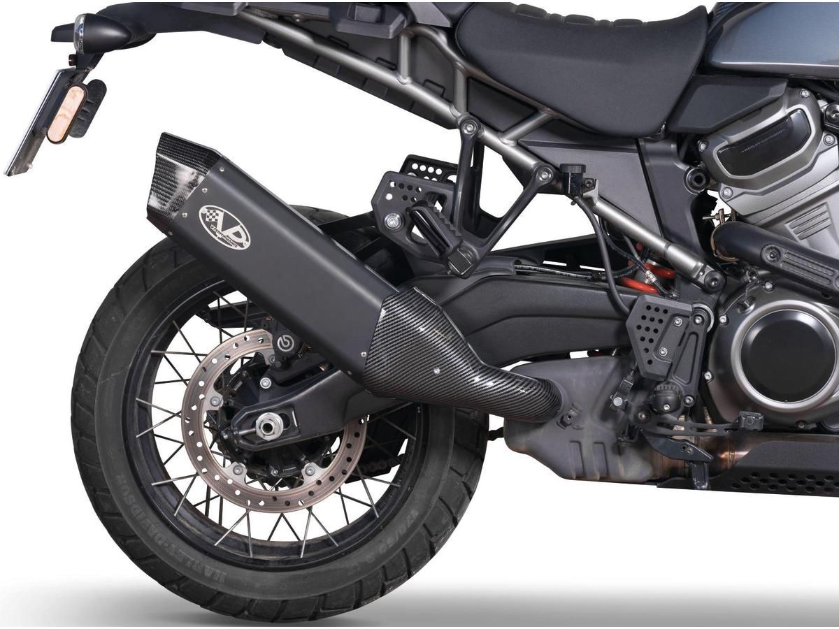 Terminale Panamerica  V-Performance nero con finalino in carbonio - immagine 2