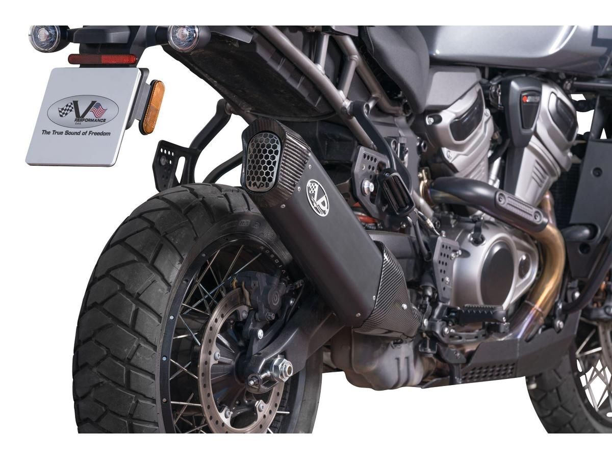 Terminale Panamerica  V-Performance nero con finalino in carbonio - immagine 3