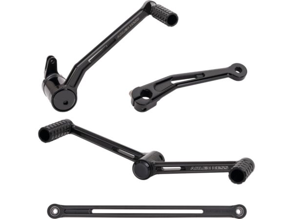 KIT LEVERAGGIO CAMBIO-FRENO ARLEN NESS SPEEDLINER Speedliner Brake and Shift Arm Control Kit with Heel/Toe Shifters Black Anodized