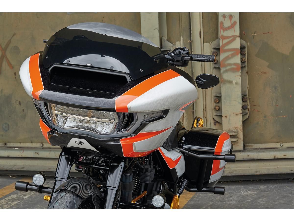 Windshield Road Glide 2024 Helix Replacement Windscreen Height: 9,5" Dark Smoke - immagine 3