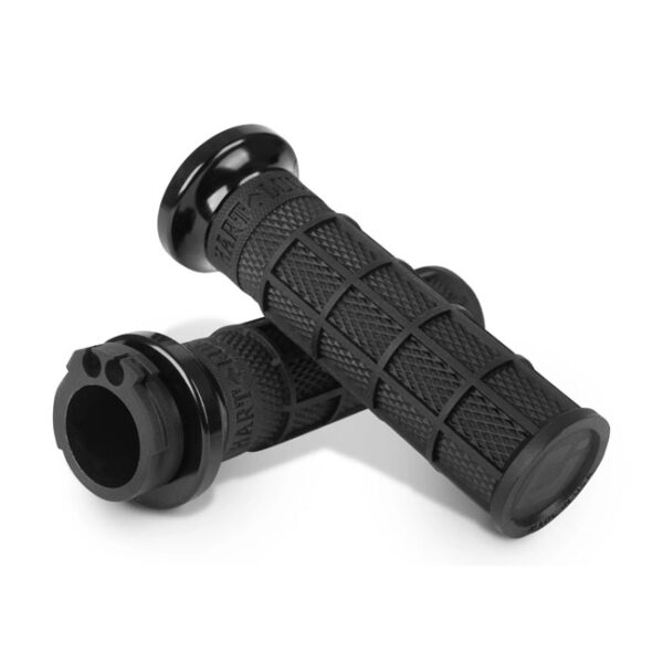 MANOPOLE ODI V-twin lock-on hart-luck full-waffle CABLE grips. black