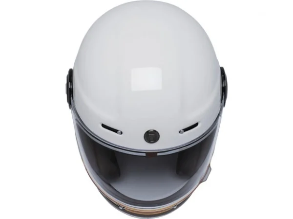 Newport (T-1) Retro Full Face Helmet White Iso Bars | S - immagine 3
