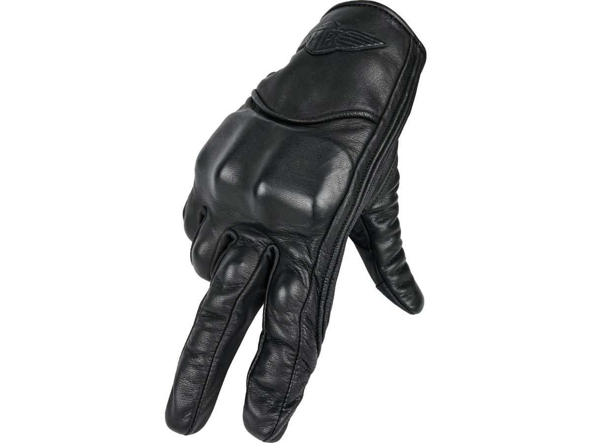 GUANTI MOTO IN PELLE,Leather Clubstyle Gloves Black | M - immagine 2