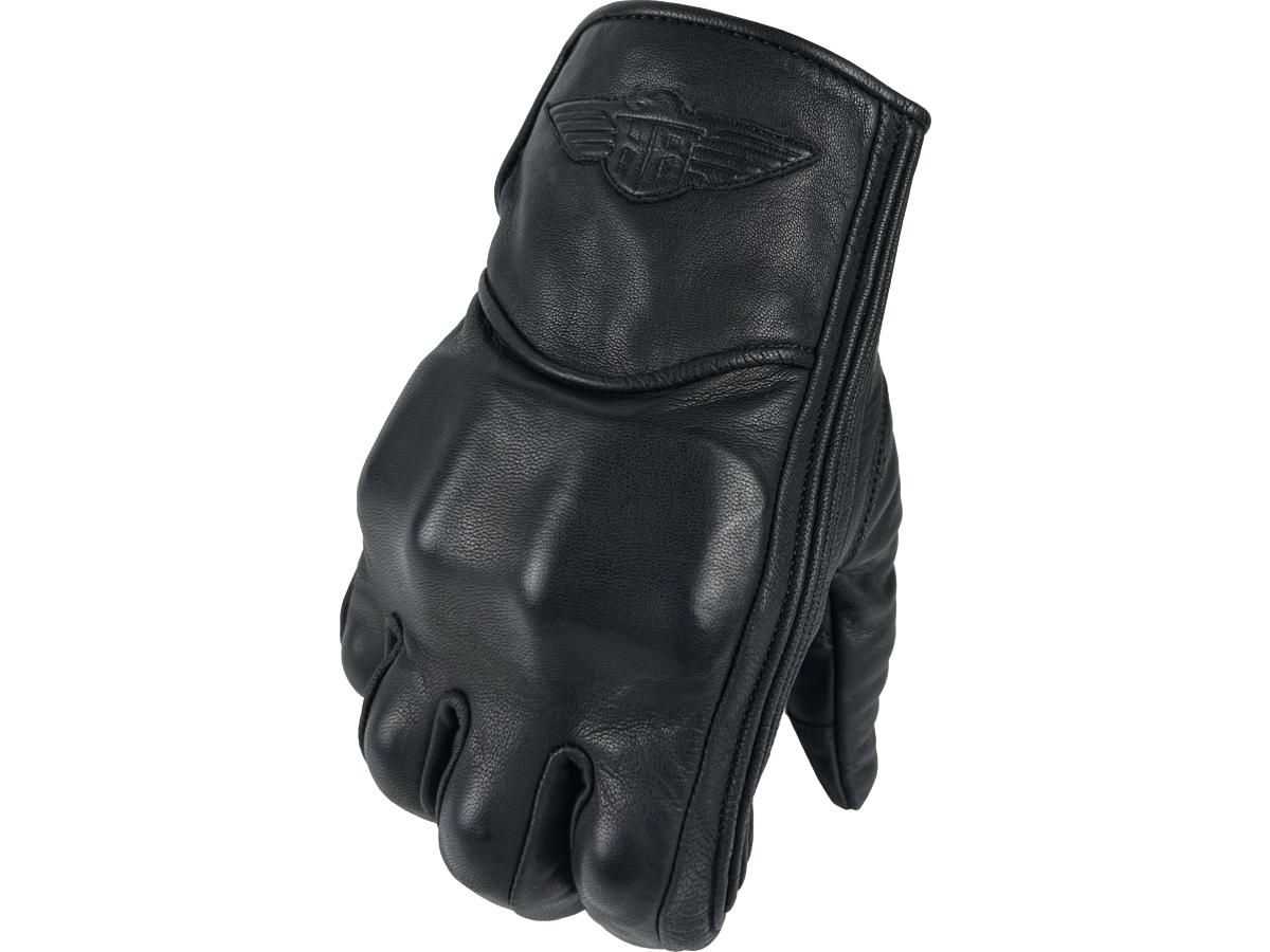 GUANTI MOTO IN PELLE,Leather Clubstyle Gloves Black | M - immagine 3