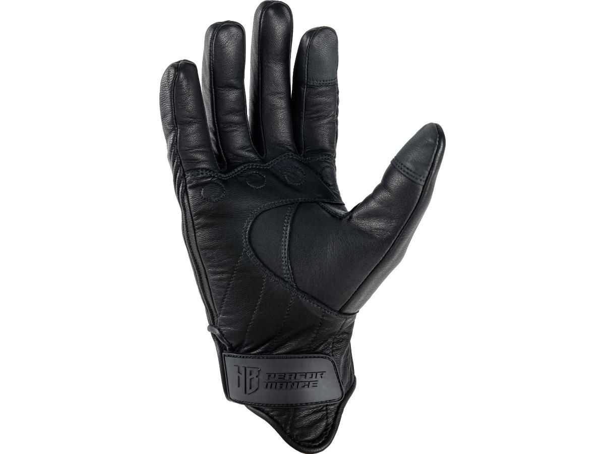 GUANTI MOTO IN PELLE,Leather Clubstyle Gloves Black | M - immagine 4