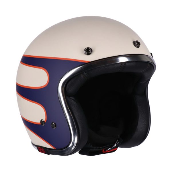 13 1/2 Skull bucket helmet Superior vintage white XXL - immagine 2