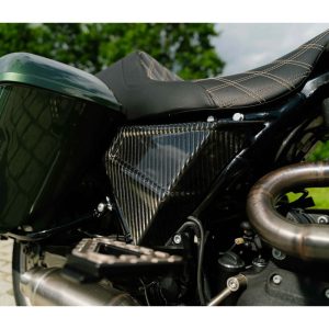 FXR style carbon side cover set. Woven Touring 14-25