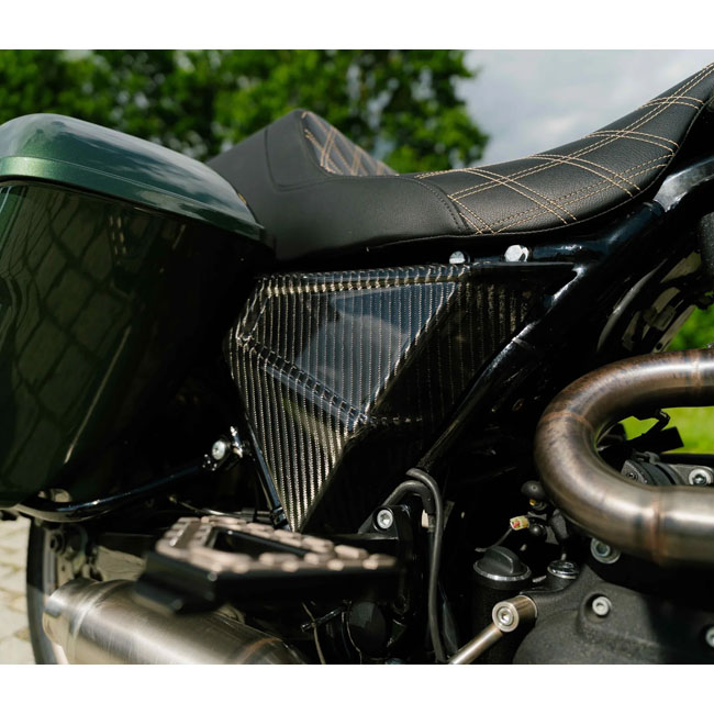 FXR style carbon side cover set. Woven Touring 14-25 - immagine 2