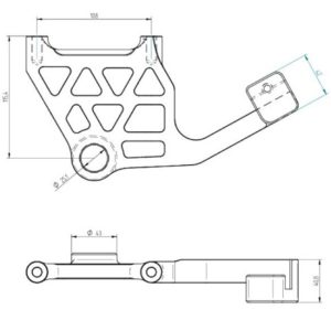 SUPPORTO POST. PINZA RADIALE ACCOSSATO RACING TOURING 2018-25
