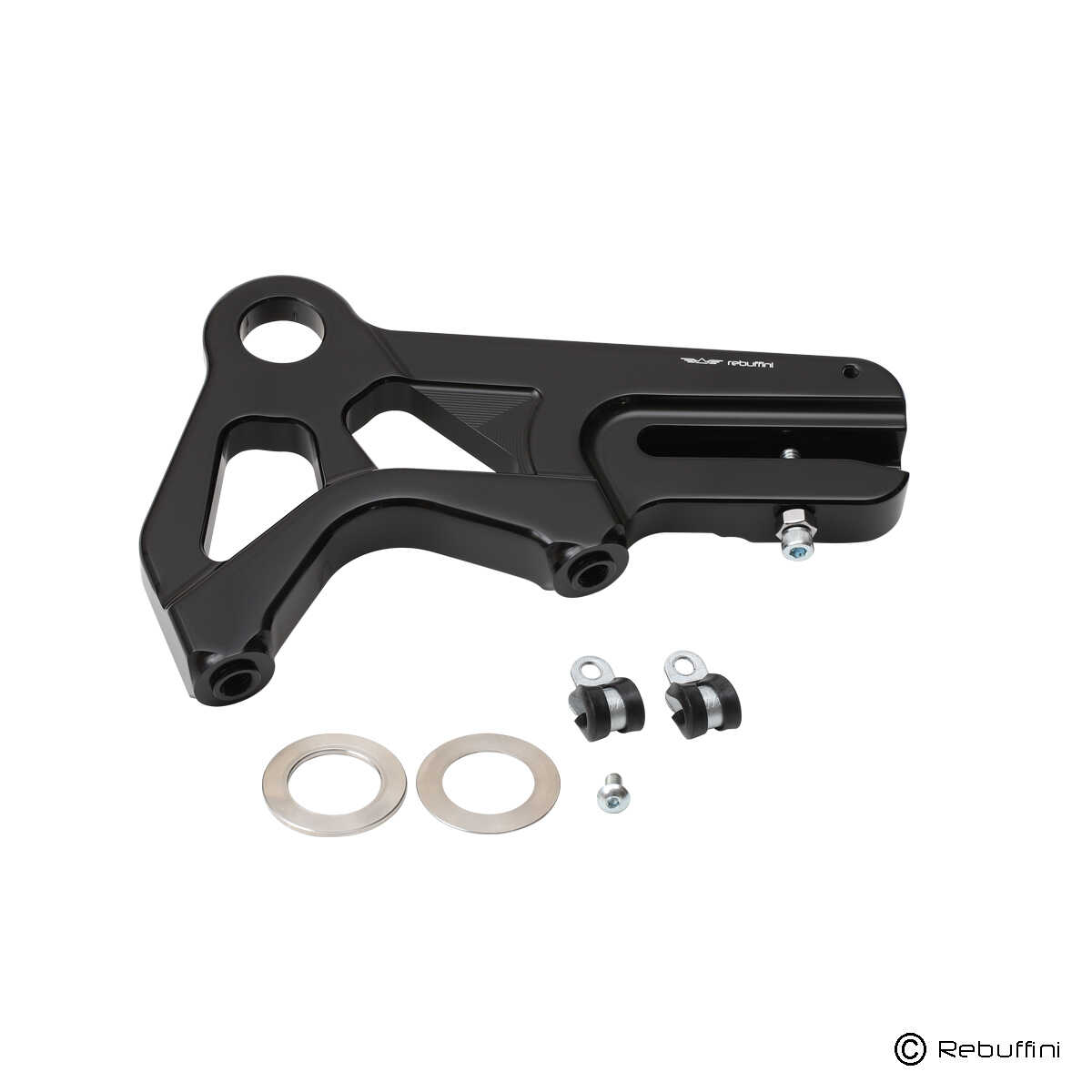 Supporto pinza radiale posteriore REBUFFINI per Harley Softail Milwaukee8 18-25 (PINZA RIVOLTA IN BASSO)