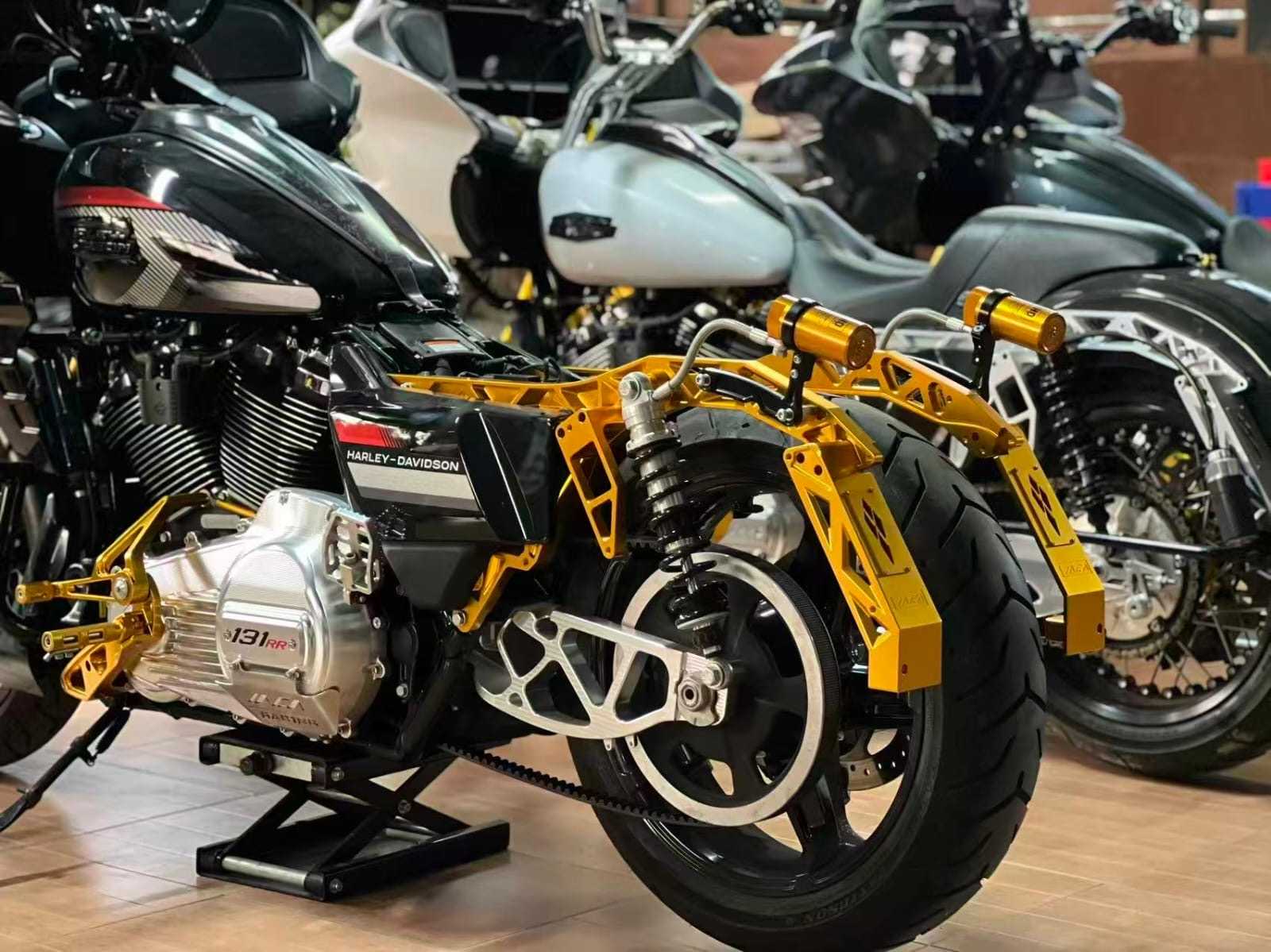 RR INSPIRATION SWING ARM INCA PERFORMANCE FOR TOURING 2009-UP NATURAL - immagine 5