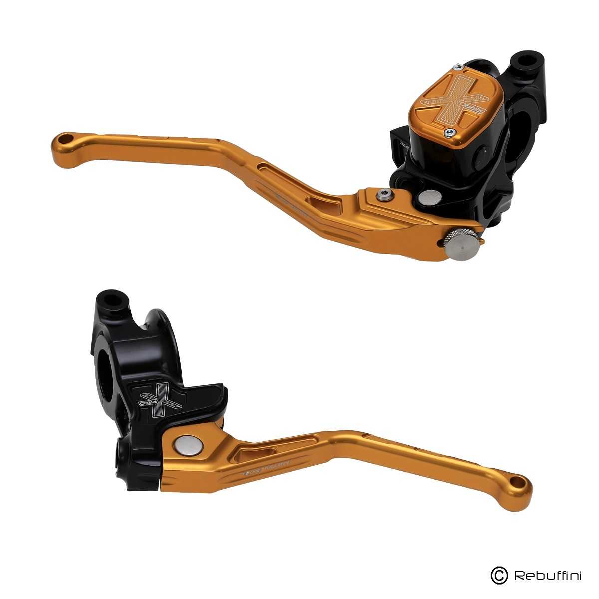 REBUFFINI RR90 Bolt-on black Comandi al manubrio Harley-Davidson Touring 96-13 cable clutch - immagine 2