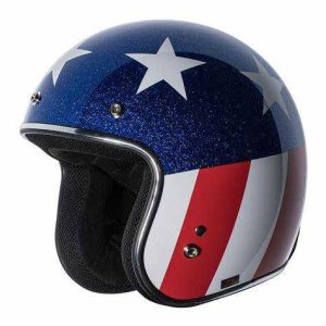 CASCO JET VINTAGE TORC Del Mar (T-50) ECE Open Face Helmet Captain Vegas RWB L