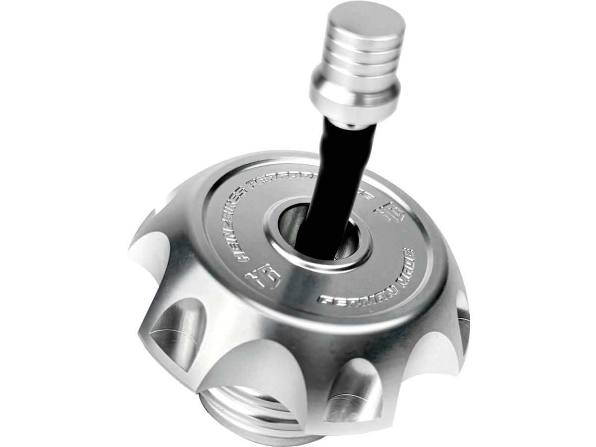 TAPPO SERBATOIO BENZINA PERFORMANCE HEINZBIKES SILVER ALL MODELS 95UP - immagine 3